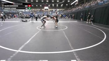 133 lbs Cons. Round 3 - Maddox Atkins, Central Baptist (Ark.) vs Talon Hawkinson, Doane University