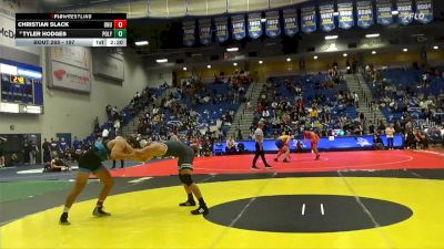 197 lbs Cons. Round 4 - Tyler Hodges, Cal Poly vs Christian Slack, Unattached-UVU