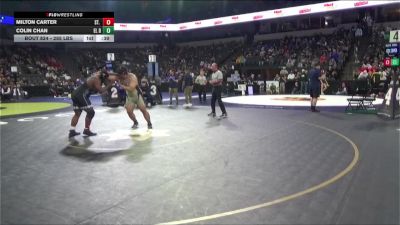 285 lbs Consi Of 16 #1 - Milton Carter, St. John Bosco (SS) vs Colin Chan, El Dorado (SS)