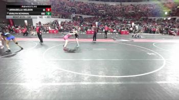 132 lbs Quarterfinal - Annabella Nelson, N8 vs Evelyn Eckdhal, Monroe Wrestling Club