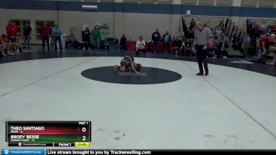 54 lbs Semis (4 Team) - Brody Besse, Crown Point vs Theo Santiago, Penn