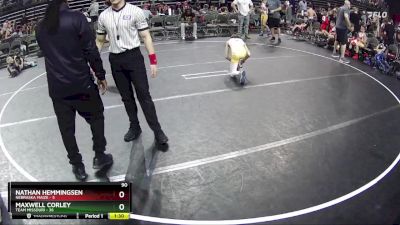 90 lbs Round 4 (6 Team) - Nathan Hemmingsen, Nebraska Maize vs Maxwell Corley, Team Missouri