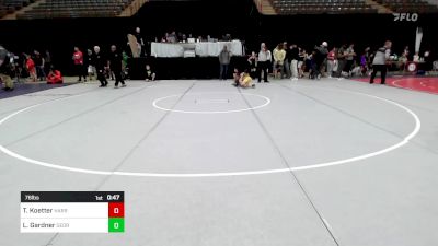 76 lbs Final - Tristan Koetter, Harris County Wrestling Club vs Landon Gardner, Georgia