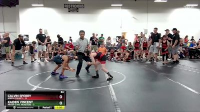 84 lbs Round 1 (6 Team) - Calvin Sperry, North County vs Kaiden Vincent, Moser`s Mat Monsters
