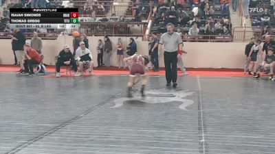 65_B lbs Consi Of 16 #2 - Isaiah Simonds, Bradford vs Thomas Gregg, Titusville