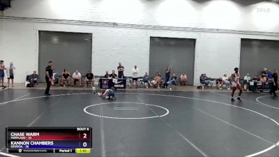 77 lbs Round 2 (8 Team) - Chase Warm, Maryland vs Kannon Chambers, Georgia