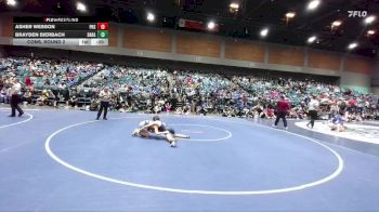 113 lbs Cons. Round 2 - Brayden Bierbach, Damonte Ranch vs Asher Wesson, Perry