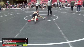 72 lbs Round 2 (6 Team) - Knox Chavez, Midwest Elite vs Abram Griekspoor, $nowmen