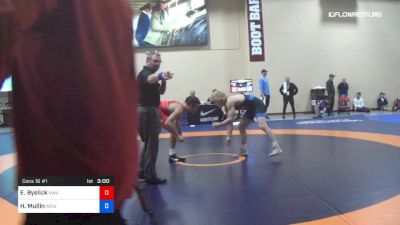 74 kg Cons 16 #1 - Erich Byelick, Northwestern vs Hunter Mullin, WCWC