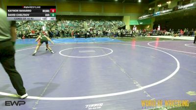 95 lbs Consi Of 16 #2 - Kaynon Navarro, BULLDOG WRESTLING CLUB vs David Cheltsov, Savage House Wrestling Club