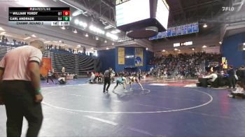 132 lbs Champ. Round 2 - William Yordy, Gettysburg vs Carl Andrade, Glen Allen