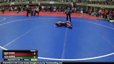 55 lbs Round 1 - Kiah Dukes, BAM vs Etta Burke, Cresco Youth Wrestling Club