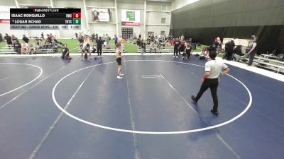 Junior Boys - 126 lbs Cons. Round 6 - Isaac Ronquillo, Driller Wrestling Club vs Logan Schad, Team Nazar Training Center