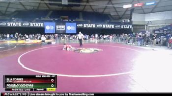 87 lbs Cons. Round 3 - Isabella Gonzalez, Lake Stevens Wrestling Club vs Elia Torres, Moses Lake Wrestling Club