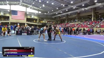 190 lbs Cons. Round 2 - Akeem Mitchell, NM vs Victor Esparza, IA