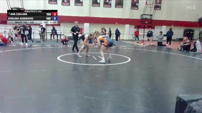 145 lbs 5th Place Match - Evelina Juzenaite, Unattached vs Ava Collins, Treasure Valley Community College
