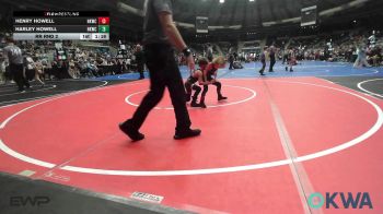 43 lbs Rr Rnd 2 - Henry Howell, Henryetta Knights Wrestling Club vs Harley Howell, Henryetta Knights Wrestling Club