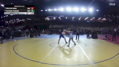 144 lbs Champ. Round 2 - Kealan Sieni, Cocoa Beach vs Cayden Torres, Winter Springs
