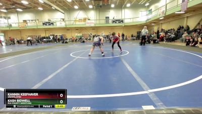 80 lbs Semifinal - Kash Bidwell, Elk County Wrestling vs Kannin Keefhaver, Unaffiliated