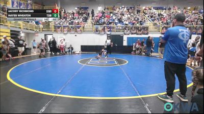 55 lbs Quarterfinal - Jacoby Richmond, Cowboy Wrestling Club vs Hayes Wheaton, Team Guthrie Wrestling