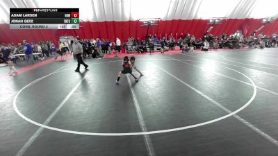 12U Boys - 70 lbs Cons. Round 3 - Jonah Getz, Team Nazar Training Center vs Adam Larsen, Harlem Huskies WC