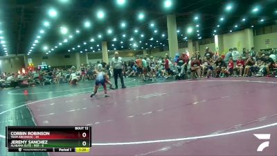 70 lbs Quarters & Wb (16 Team) - Corbin Robinson, Team Arkansas vs Jeremy Sanchez, Alabama Elite - Red