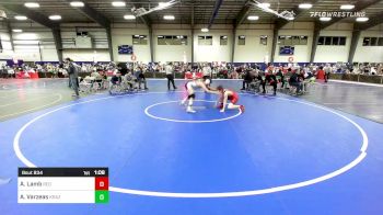 124 lbs Quarterfinal - Aydin Lamb, Red Roots WC vs Abel Varzeas, Krazy Monkeys WC