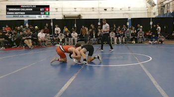 141 lbs 7th Place Match - Brendan Callahan, Gettysburg vs Owen Heffner, Elizabethtown