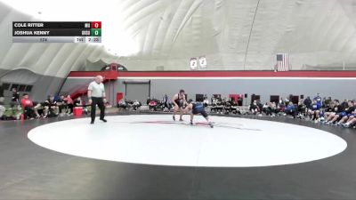 174 lbs Finals (2 Team) - Joshua Kenny, Grand Valley State vs Cole Ritter, Maryville