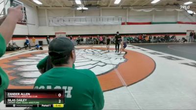 82 lbs Semifinal - Silas Dailey, Lander Tiger Tough Wrestling vs Zander Allen, Thermopolis Wrestling Club