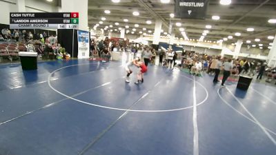 110 lbs Champ. Round 3 - Landon Amerson, Utah vs Cash Tuttle, Utah