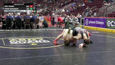 160 lbs Preliminaries - Matt Danna, Quaker Valley vs Peter Sadchikov, General McLane