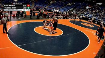 120 lbs 5th Place Match - Sabrina Bono, Franklin Park-Northlake (Leyden) vs Mary Minogue, Libertyville