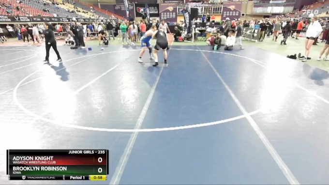 235 lbs 7th Place Match - Brooklyn Robinson, Iowa vs Adyson Knight ...