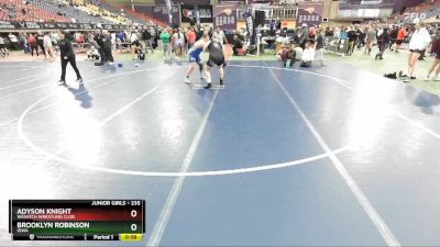 235 lbs 7th Place Match - Brooklyn Robinson, Iowa vs Adyson Knight, Wasatch Wrestling Club