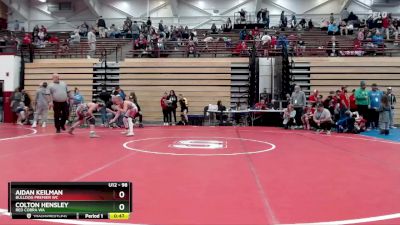 98 lbs 1st Place Match - Colton Hensley, Red Cobra WA vs Aidan Keilman, Bulldog Premier WC