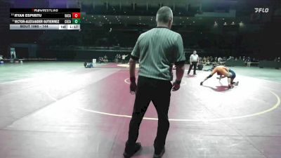 144 lbs 1st Place Match - Ryan Espiritu, Vacaville vs Victor-alexander Gutierrez, Central Catholic
