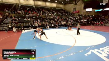 141 lbs Cons. Round 3 - Shad Hansen, Pleasant Grove vs Derek Whitaker, Millard