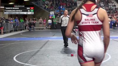 120 lbs Cons. Round 1 - Candelaria Sotelo, Salina vs Maelyn Morris, Hill City Wrestling Club