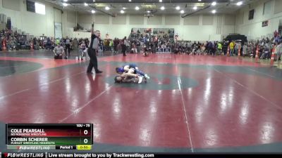 75 lbs Champ. Round 1 - Cole Pearsall, No Nonsense Wrestling vs Corbin Scherer, Pursuit Wrestling Minnesota