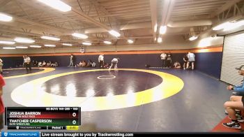 160 lbs Cons. Round 3 - Joshua Barron, Riverton Wolf Pack vs Thatcher Casperson, Elite Wrestling