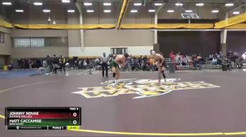 125 lbs Quarterfinal - Johnny Novak, Baldwin Wallace vs Matt Caccamise, Brockport