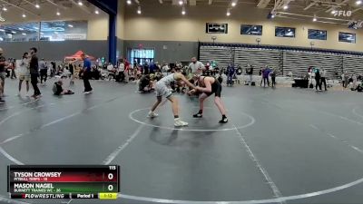 115 lbs Round 6 (8 Team) - Tyson Crowsey, PitBull Terps vs Mason Nagel, Burnett Trained WC