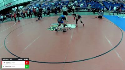 14U Girls - 105 lbs Cons. Round 2 - Ashley Gomez, Imperial Wrestling vs Amina Herrera, Pomona Wrestling Club Colorado