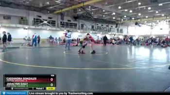 106 lbs Round 3 (4 Team) - Jadalynn Daily, Free Range Chickens vs Cassandra Gonzales, Youtube Wrestlers