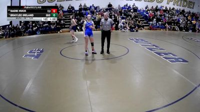 124 lbs Champ. Round 2 - Sadie Huck, Fort Leboeuf Hs vs Braylee Ireland, Knoch Hs