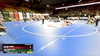 170 Class 1 lbs Cons. Round 2 - Madysen Rayl, Versailles vs Alivia Webb, St. Clair