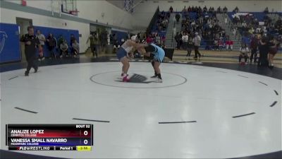 180 lbs Round 1 - Analize Lopez, Cerritos College vs Vanessa Small Navarro, Moorpark College