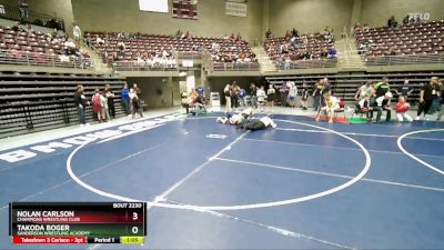 118 lbs Semifinal - Takoda Boger, Sanderson Wrestling Academy vs Nolan Carlson, Champions Wrestling Club