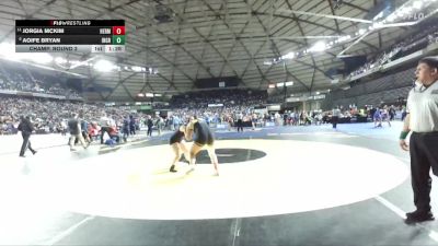 Girls 3A 170 lbs Champ. Round 2 - Jorgia McKim, Hermiston (Girls) vs Aoife Bryan, Ingraham (Girls)